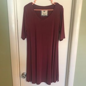 Plum T Shirt Dress